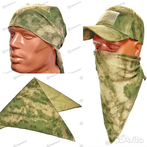 Косынка бандана тактическая хб Мох