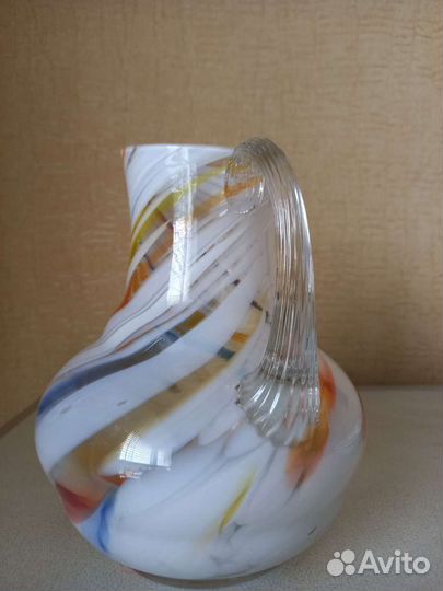 СССР Кувшин Цветное стекло Гусь-Хрустальный