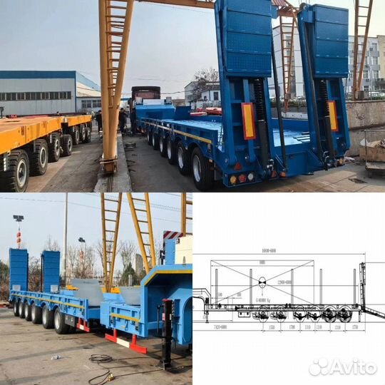 Полуприцеп трал (тяжеловоз) AMUR LYR9906TDPL, 2024