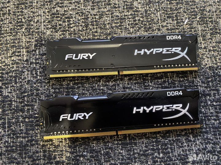 Оперативная память HyperX Fury DDR4 8gb (2х4)