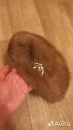 Берет женский норковый Русский мех