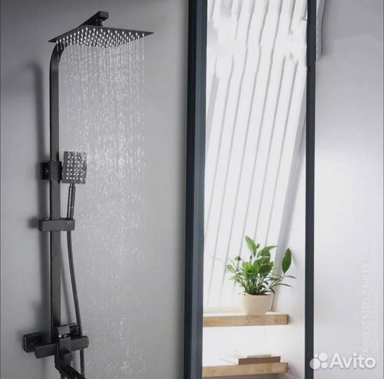 Душевой комплект новый с тропическим душем