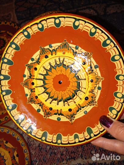 Тарелка декоративная Болгария, керамика