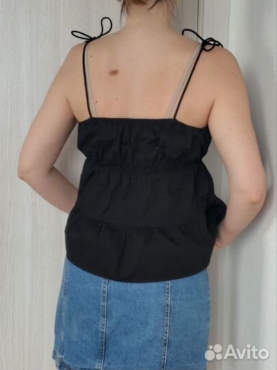 Топ с воланами H&M 44р