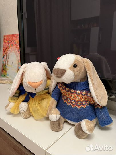 Мягкая игрушка заяц
