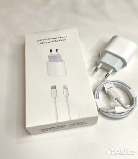Зарядка на iPhone 20w с кабелем