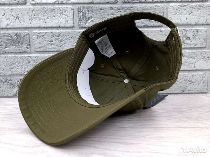 Кепка бейсболка Versace хаки