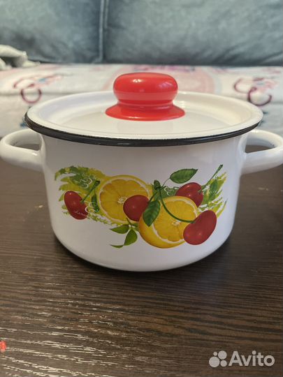 Кастрюля эмалированная 1,5 л