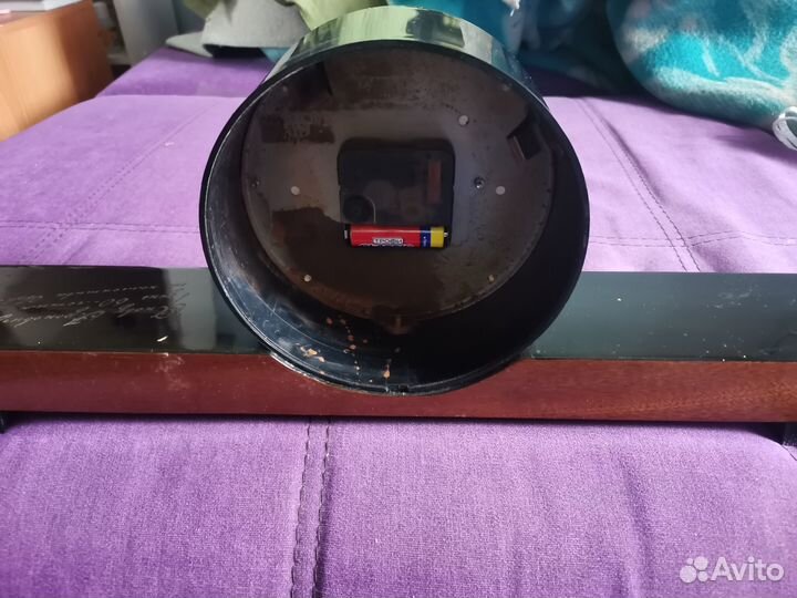 Часы каминные большие 54см. Янтарь