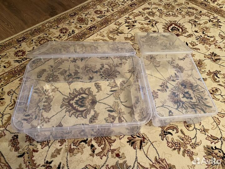 Коробки для хранения (пластик)