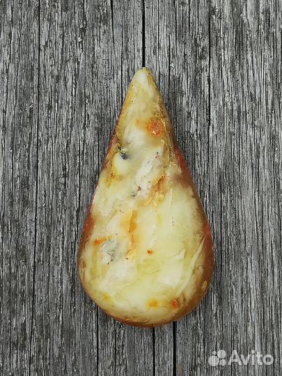 Вставка для кулона Янтарь Натуральный