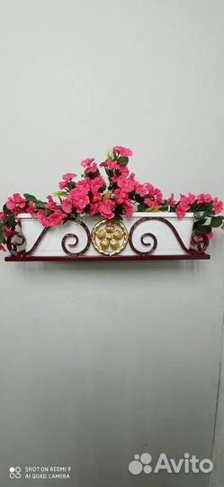 Кованая цветочница, балконная