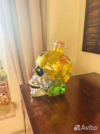 Штоф Череп витражный в стиле apple 800 мл