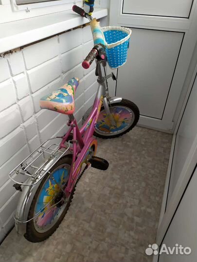 Детский велосипед бу 16' без дополнительных колес