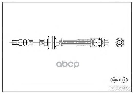 Шланг тормозной ford: C-MAX 1.6 TDCi/1.8/1.8
