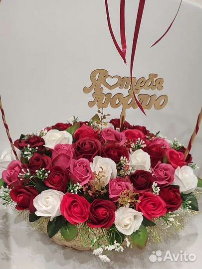 Букет в корзине