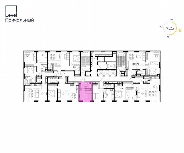 Квартира-студия, 18,9 м², 29/32 эт.