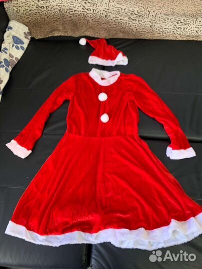 Костюм для взрослых леди санта новый 170-88,92