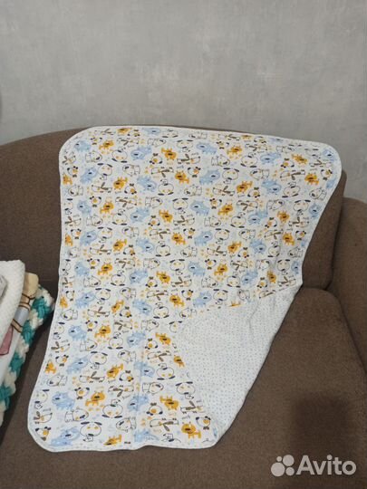 Плед детский и матрас в коляску