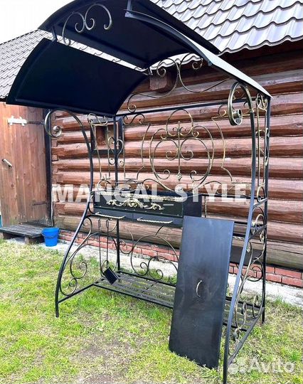 Мангал с крышей