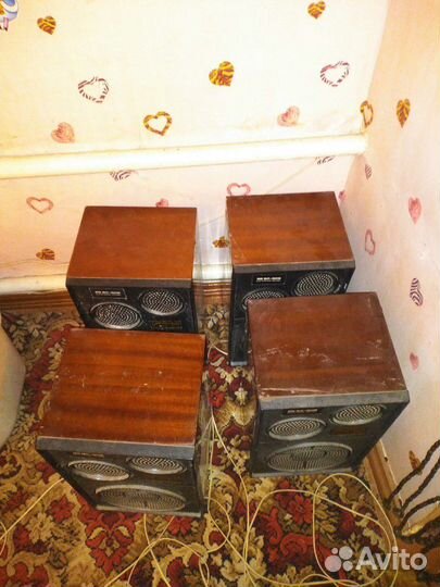 Стереоусилитель вега 10У-120С + 4 колонки