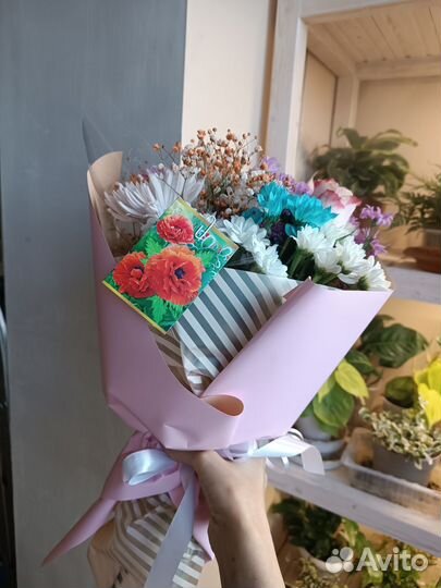 Букет из Хризантемы. Сборный