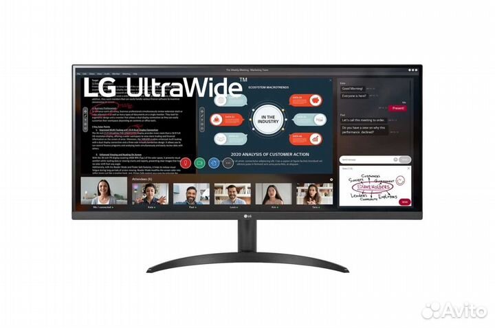 Монитор LCD 34'' 21:9 2560х1080(UW-uxga) IPS, nong