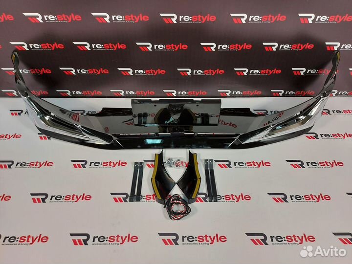 Губа передняя Prado 120 Стиль Modellista