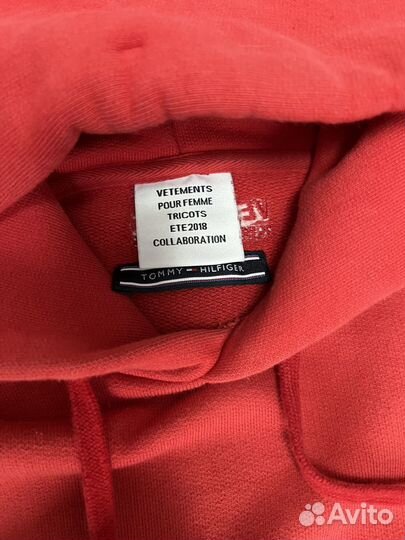 Худи vetemens & tommy hilfiger оригинал