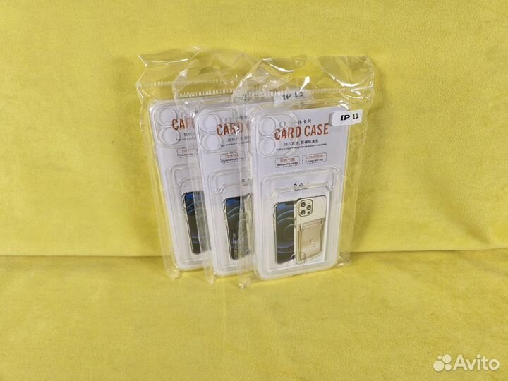 Чехол с карманом iPhone 11 Trapsarent (Прозрачный)