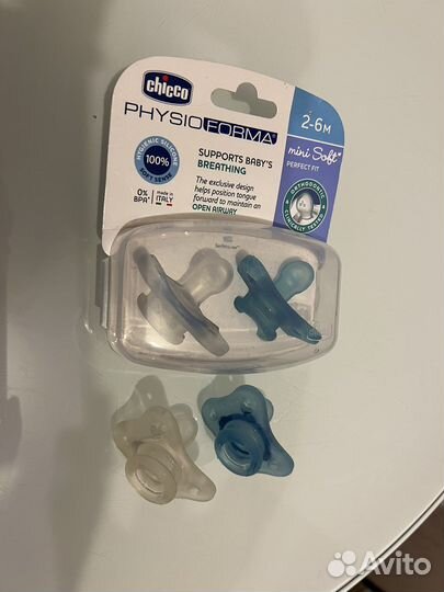 Пустышка chicco 2-6 месяцев