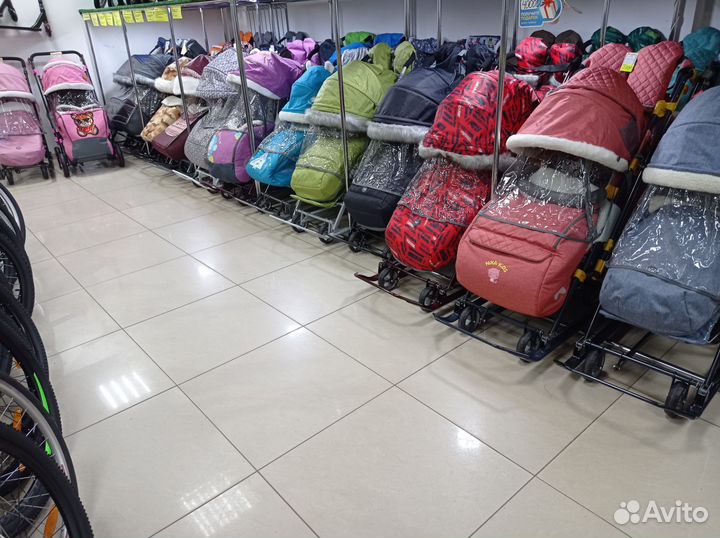 Санки коляска огромный выбор более 45 видов