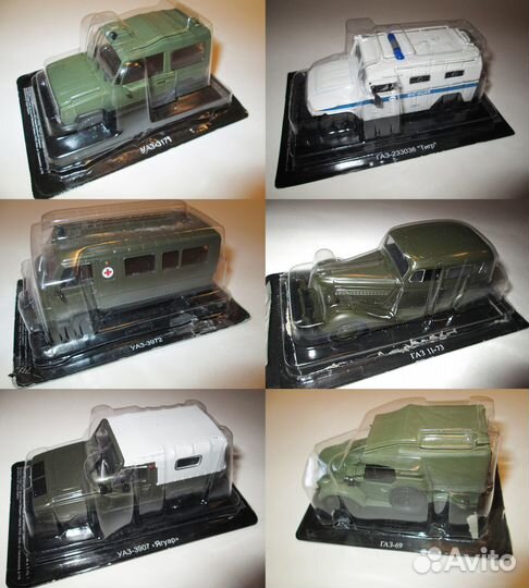 Модели Военные автомобили 1-43