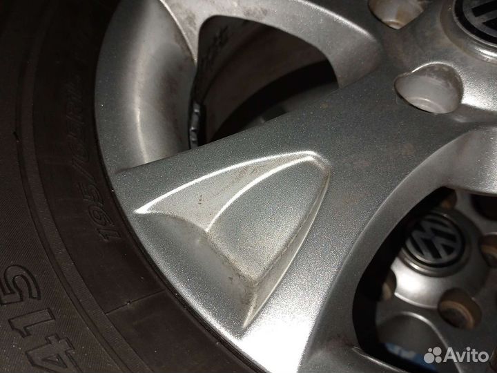 Комплект колес оригинал R15 литые VAG skoda