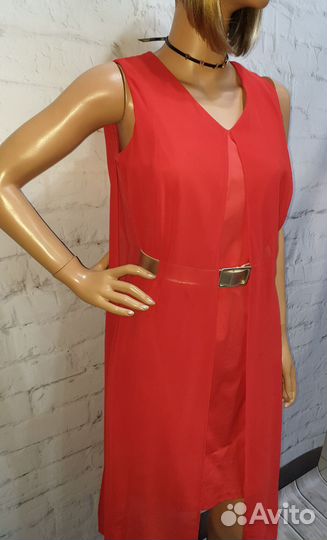 Вечернее платье 42 44 красное