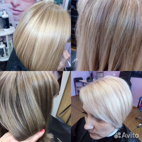 Услуги парикмахера (Мелирование,окрашивание,сложно