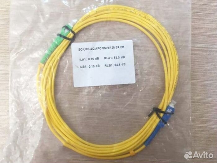 Кабель патч-корд оптический Simplex sc/upc-sc/apc