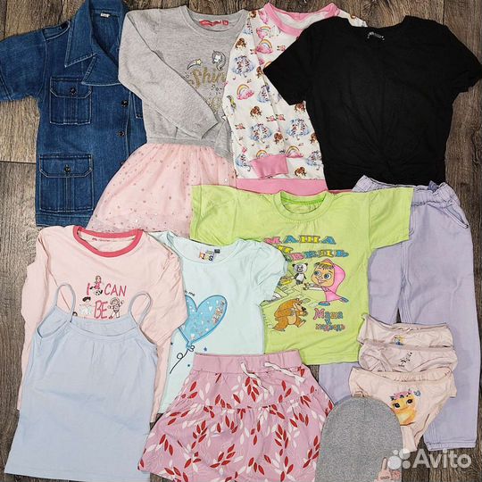 Одежда для девочки пакетом 110 116