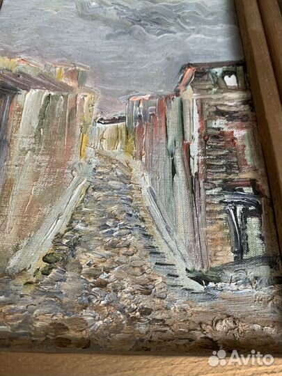 Картина маслом. С. Г. Тулькес. Старый Тбилиси