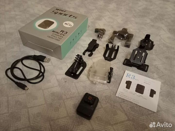 Мини камера R3 Full HD 1080p Wi-Fi ик-подсветка