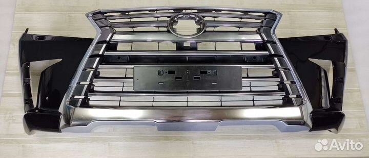 Lexus LX570 Бампер под установку с решеткой 15-21