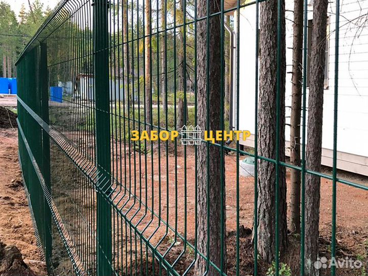 3D и 2D сетка Гиттер для забора, Большая Ижора