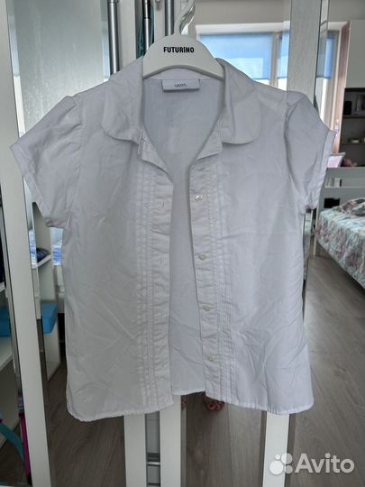 Блузка next белая 134 для девочки