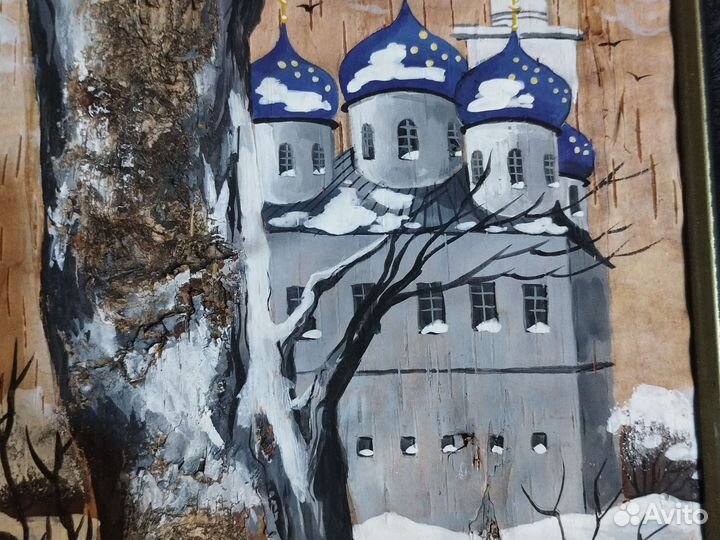 Картина на бересте 30 на 20 см