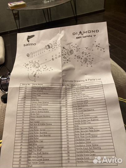 Катушка рыболовная новая