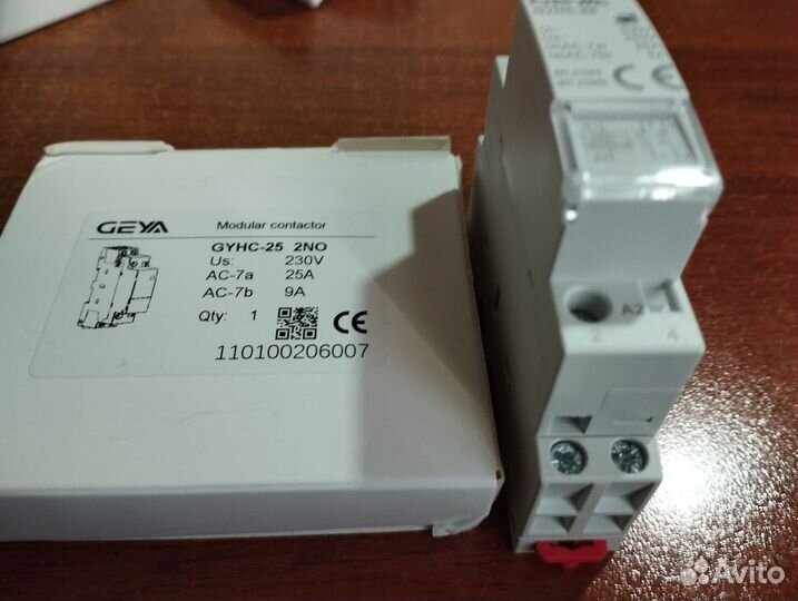Контактор модульный 230В