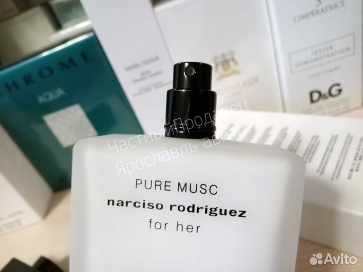 Narciso rodriguez pure musk 100мл тестер lot*88848