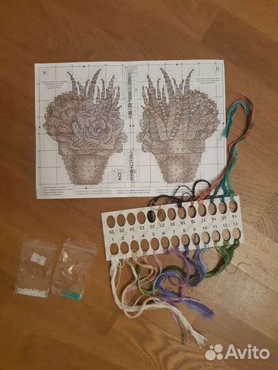 Остатки от наборов для вышивания
