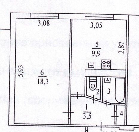 1-к. квартира, 35 м², 5/5 эт.
