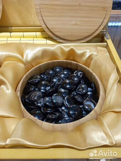 Набор из агата для игры в Го